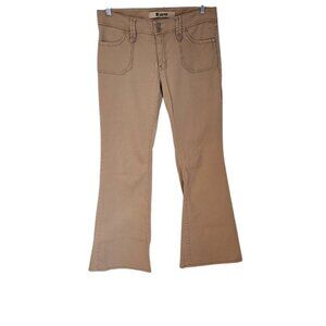 Gap Low Rise Stretch Jeans Flare Leg Carpenter Cargo Y2K‎ Womens Size 8 EUC